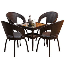 Sedie da Giardino Rattan, Tavolo e sedie da Giardino, Giardino Esterno arredo salottino da Giardino 4 Sedie Set Bistro tavoli da Giardino con sedie offerte,Sedia Terrazze