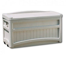 Suncast 0002668 Panca portaoggetti in resina per esterni/giardino, 116.84 cm x 60.00 cm x 64.77