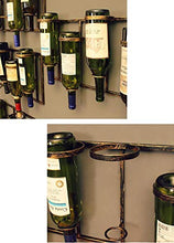 YWYW Portabottiglie Portabottiglie Portabottiglie da Vino Ornamenti da Appendere a Parete in Ferro Portabicchieri da Vino Portabicchieri da Vino Espositore Porta calici (Dimensioni: L120 * W27CM)