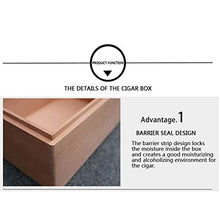 KEKEYANG humidor Spagna, Legno di Cedro, Scatola di sigari 120 Pezzi, Pura e sicura, Senza Vernice, armadietto di sigari, Scatola di sigari, sigillata Ispessimento Sigaro