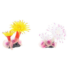 Fgyhty Acquario Fish Tank Silicone Corallo Anemone impianto di Decorazione Design Calcestruzzo Simulazione di Base Piante Ornamenti