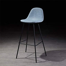 YUBINjiubadeng Sgabello da Bar 25 / 29inch contatore Altezza Bar Stool Sedia d'Epoca in Pelle Sgabello con Schienale Alto Sunken Sedile Pianale da Cucina Bistro Cafe Bar Max.carico 440lb