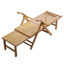 Sedie a sdraio Sedie a Dondolo Sedie Pieghevoli 3 in 1 bambù Sedia Reclinabile Pieghevole, Oversize Patio con Bracciolo/Pedale Telescopico, Balcone Soggiorno Camera da Letto