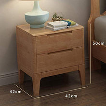 HZYDD Comodino - 42 * 42 * 50 cm Tavolo da Comodino con cassetto e ripiano di stoccaggio, Tavolo Finale per Camera da Letto Soggiorno mobili per la casa