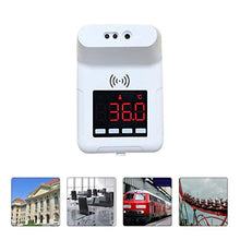 Hemoton Fissato Al Muro Della Fronte Termometro Senza Contatto Digitale Indicatore di Temperatura con Display Digitale LCD E Allarme Febbre Del Corpo per La Scuola E in Ufficio Senza