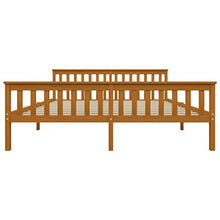 SKM Giroletto con 4 Cassetti Marrone Miele Legno di Pino 180x200 cm (47.25kg)