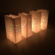 ARTFFEL Vola 20Pcs Candela Borsa Resistente alla Fiamma Lanterna Luce Hollow Borse Candela Sacchetti Tealight Sacchetti for la Festa Nuziale .Compleanno (Color : Style 1)
