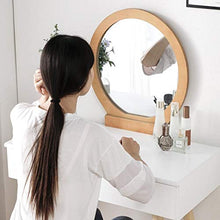 Specchio da Tavolo da toeletta Nordico con Set di sedie Tavolo da Trucco Sgabello da Trucco Camera da Letto in Legno Mesa 2 cassetti Europa (Color : A)