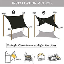 BEDSETS Tende da Sole per Esterno, Vela Ombreggiante,Protezione Raggi UV Vela Tenda, Impermeabile e Resistente, Tenda a Vela per Giardino Balcone Terrazza (2X5m,Bianca)