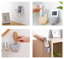 Miystn Porta Telecomandi da Parete, Portatelecomando da Parete, Supporto Telecomando Condizionatore, Supporto per Telefono Cellulare Supporto di Ricarica Impermeabile (6 Pezzi, Bianco, Beige e Grigio)