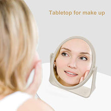 Garneck Specchio per Il Trucco Specchio Bifacciale Rotazione a 360 ° Specchio da Appoggio Specchio da Tavolo Specchio da Tavolo Rotondo Specchio di Bellezza Specchio Cosmetico Fatto a