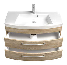 Posseik Rima - Lavandino in rovere sonoma, 100 x 50 x 57 cm