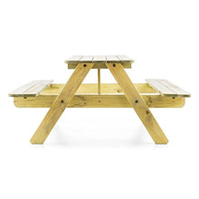 blumfeldt Picknickerchen - Tavolo da Picnic per Bambini, Tavolo da Picnic e da Gioco, Stabile, in Legno di Pino, Resistente agli Agenti Atmosferici, Spessore Legno 2cm, Legno