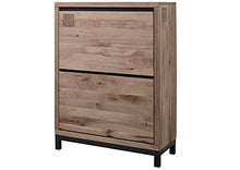 MASSIVMOEBEL24.DE VILLANDERS #235 Comò in Legno di Quercia Selvatica - Oliato/Bianco 90x40x120