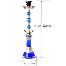 GSYH Creativo Shisha, 53CM Arabo Narghilè Gran Fumo 2 Tubo Fumo Tubo di Acqua per Il Partito Family Dining,Nero