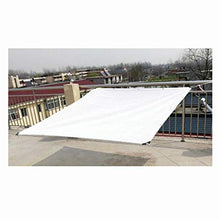 YTQ Telo per Ombrellone Tasso di Ombreggiatura 75% per Teloni da Campeggio Telo per Tende da Giardino per Roulotte con Anello di Tenuta Riduce UV Multiple Size Bianco(Size:4m x 8m)