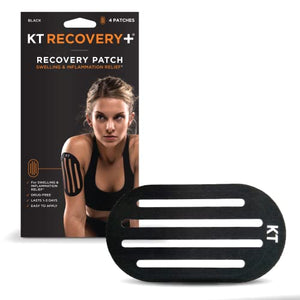 KT Tape Recupero Plus Patch Edmea Cotone, Nero, Taglia Unica