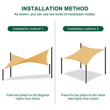 DFGH Tenda a Vela Triangolare HDPE Traspirante Protezione Raggi UV Vela Ombreggiante Resistente e Traspirante per Giardino Balcone Terrazza