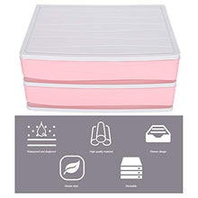 Scatola portaoggetti a doppio strato, scatola portaoggetti in plastica con cassetto Organizer per portaoggetti da tavolo impilabile per uso domestico