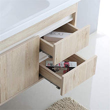 Mobile da Bagno Specchio Mobile da Bagno a Muro Simple Balcone Balcone Integrato Cabinet per lavabo in Ceramica Set di Mobile da Bagno per Casa (Color : Brown, Size : 48x101x53cm)