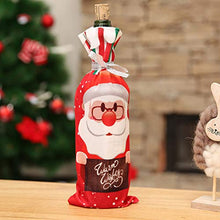 HEALLILY 3 Pezzi Copri Bottiglia di Vino di Natale Borse Pupazzo di Neve Bottiglie di Vino di Babbo Natale Borse Sacchetti Bottiglie di Renna Vestiti per Le Vacanze Decorazione della