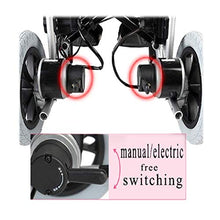 FTFTO Accessori per la casa Carrozzine elettriche per disabili per Anziani Portatile/Pieghevole/Intelligente/Automatico/Scooter