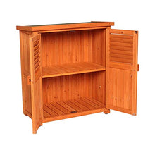 BESTSOON Armadietto da Esterno per Mobili da Giardino Outdoor in Legno Armadio di immagazzinaggio Balcone Tool Box Garden Storage Box Sundries Governo di immagazzinaggio anticorrosione