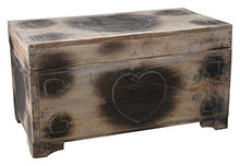 Wohnkult - Cassapanca in legno di palma anticato, 60 cm, ideale come regalo di nozze