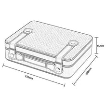 Guoda Umidificatore Sigari Humidor/Legno di Cedro Materiale/Portatile/umidità Costante/capacità Circa 25 Sigari/Dimensioni 27x20x8,5 Cm/Nero, Marrone (Color : Black)