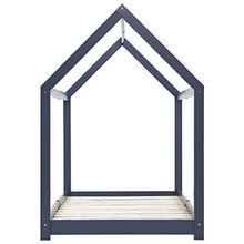 FAMIROSA Giroletto per Bambini Grigio in Massello di Pino 90x200 cm-3354