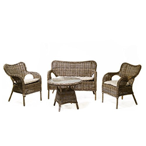 Vacchetti Giuseppe Salotto Kariba in Rattan con Cuscini
