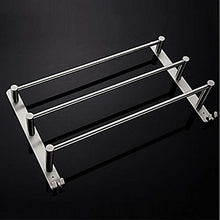SWNN Bathroom Shelves Portasciugamani Moderno Multi-Strato in Acciaio Inox 1 Pezzo - Bagno/Hotel Bagno 3 Appendiabiti da Parete Appendiabiti