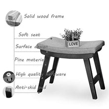 Mobili per la casa e Giardino Sgabello Imbottito per poggiapiedi/toeletta Sgabello Imbottito Sgabello per Calzature con Superficie sfalsata e Sedile sfoderabile Ottomani da Cucina
