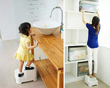 HYY-YY Bambini Bianchi del Bambino Stool, Sgabello 2 Passo PP plastica Ispessimento antislittamento Lavabo Bagno Sgabello poggiapiedi Sgabello Basso Sgabello Bambino Sanitari Sgabello, 31 * 34 * 20cm