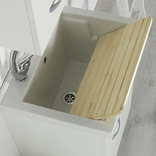 Jo-Bagno.it ASSE Lavapanni in Legno di Abete per Pilozzo in Ceramica 60x50 Resistente all'Acqua e Ideale per Lavaggio