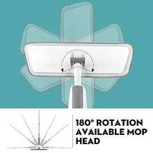 SSAYY Spray Mop Mop Spray Magico Pavimento in Legno con Cuscinetti Riutilizzabili in Microfibra Maniglia A 360 Gradi Casa Finestre Cucina Mop Spazzatrice Scopa Strumenti Puliti