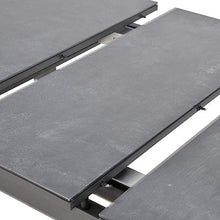 Gartentraum Anhtrazit Alu Tavolo da Giardino allungabile 130/240cm - Tavolo allungabile Turnu / 76x130/160x75cm (HxWxD)