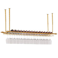 Portavini Portabottiglie in Ferro A Soffitto, Regolabile in Altezza E Spaziatura, Portabottiglie Multifunzionale, Portabicchieri, Adatto A Ristoranti, Bar, KTV, Dorato (Size : 120cm)