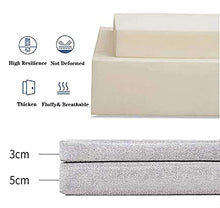 Cuscino spesso per panca da giardino, morbido, lungo, per interni ed esterni, 2 3 e 4 posti, per cucina, sala da pranzo, altalena (100 x 30 x 5 cm, blu scuro)