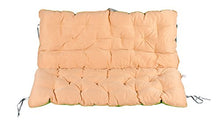 Meerweh Schienale per panca, da circa 120 x 98 x 10 cm, di colore verde/beige, 20060