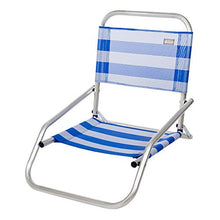 Aktive 53953 - Sedia Pieghevole Fissa Alluminio Beach 66x47x54 cm - Blu