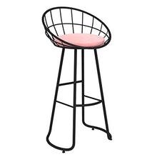 GYPPG Sedia Bar Moderna per Cucina Sala Pranzo, Altezza del bancone degli sgabelli Bar, Sgabello con Schienale e poggiapiedi, Rivestimento in Velluto, Gambe in Metallo Nero, Altezza del