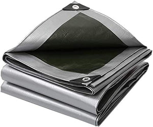 Tela da Vela Tessuto telone Antipioggia e telone di Protezione Solare in Argento (Grigio) |telone Impermeabile for compiti Pesanti Copertura for Tenda da Campeggio, Amaca, Piscina, Auto, Moto
