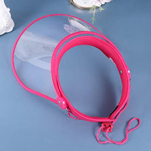 Garneck 2pcs Reusable Safety Face Shield Protective Sheild Windproof Dustproof Full Face Cover Hat Rosy