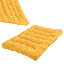 [en.casa] 1x Cuscino Sedile per Divano Paletta Euro [Color Senape] Cuscini per Palette Supporto in/Outdoor mobili Imbottiti