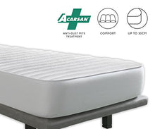 tural - Coprimaterasso Trapuntato Anti-Acari Reversibile - Coprimaterasso Imbottito. Singolo 80x190/200 cm - Proteggi Materasso Trapuntato