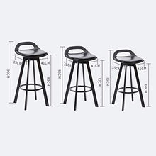 Barstool-S SZQ-Sgabelli da Bar Legno sgabelli da Bar, Impermeabile Anti-ruggine Dining Chair Kitchen Restaurant Alto Piedi Schienale Sgabello Altezza: 60cm / 72cm / 83CM Sedia da Bar