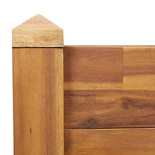Letto Rialzato da Giardino 110x60x84 cm Legno Massello d'Acacia