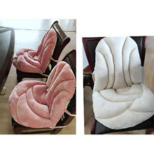 Cuscino per Sedia a Dondolo Riempito, Cuscino per Sedia con Angoli addensati con Lacci, Cuscino per Sedia con Schienale in Peluche, Cuscino per Sedile per Ufficio Studente caffè-Bianco