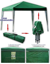 Toaks, gazebo verde, 3 x 3 m, parasole, borsa per il trasporto, tenda da giardino + opzioni, 2 pannelli laterali (finestra, cerniera), Pav3 x 3 (gazebo + 2 lati)